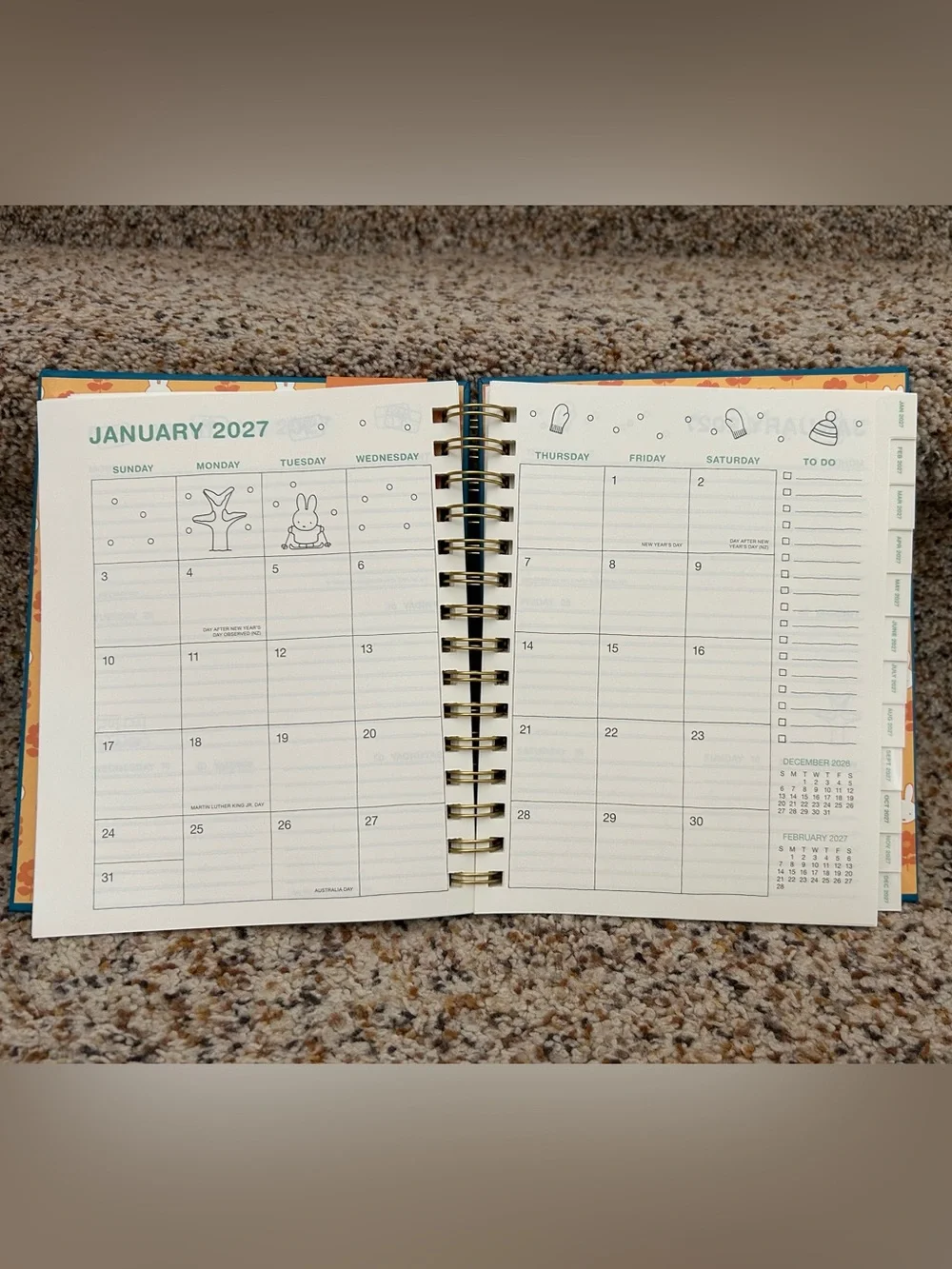 Miffy 2027 Weekly Planner